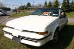 1989 White Sunbird Turbo GT Convertible